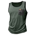 thumbnail image 6 of Mens Sleeveless T-Shirts Casual Muscle Workout Tank Tops with Pocket Summer Bodybuilding Athletic Shirts, 6 of 6