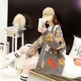 thumbnail image 5 of Flower Sweater Coat for Women Autumn and Winter New Loose and Lazy Style Knitted Cardigan Top, 5 of 8