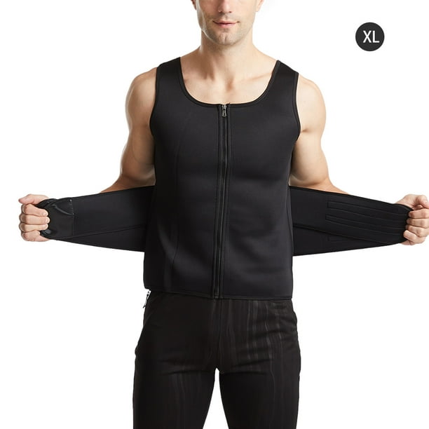 mmirethe Male Waist Trainer Workout Waist Corset Vest Man Lumbar Shapewear  Shirt, M XL 