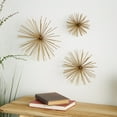 thumbnail image 3 of DecMode Gold Metal 3D Long Spike Starburst Wall Decor (3 Count), 3 of 14