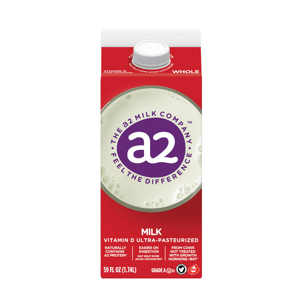 A2 Whole Milk, 59oz (pack of 6)