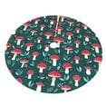 thumbnail image 3 of Kll 48" Christmas Tree Skirt Amanita Mushroom Xmas Tree Skirts Mat For New Year Xmas Holiday Party Indoor Outdoor Home Decoration, 3 of 9