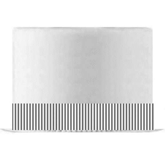 Grey and White Stripes Edible Cake Decoration Ribbon -6 Slim Strips