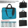 thumbnail image 2 of Blue Repeating Stripes Laptop Bag, 13 inch Laptop or Tablet, Business Casual Laptop Bag, 2 of 8