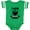 Football Green and White, variant on Inktastic I Love My Bearded Daddy with Beard Silhouette Boys or Girls Baby Bodysuit