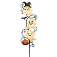 thumbnail image 2 of Halloween Decorations Outdoor Solar Metal Ghost Pumpkin Halloween Garden Stake, Solar Powered Halloween Decorations for Yard Lawn, Spooky Halloween Outdoor Lighting Holiday Decor, 2 of 4