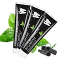 thumbnail image 5 of Fluoride Free Mint Toothpaste Natural Bamboo Activated Charcoal Teeth Whitening, 5 of 5