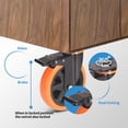 thumbnail image 4 of Ruedas Caster Wheels ENYKE de 6 pulgadas y 1360 kg, juego de 4 unidades con freno, 4 of 5