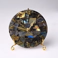 thumbnail image 2 of Calming Labradorite Conch Shell Table Ornament Clock For Home Office Decor, 2 of 6
