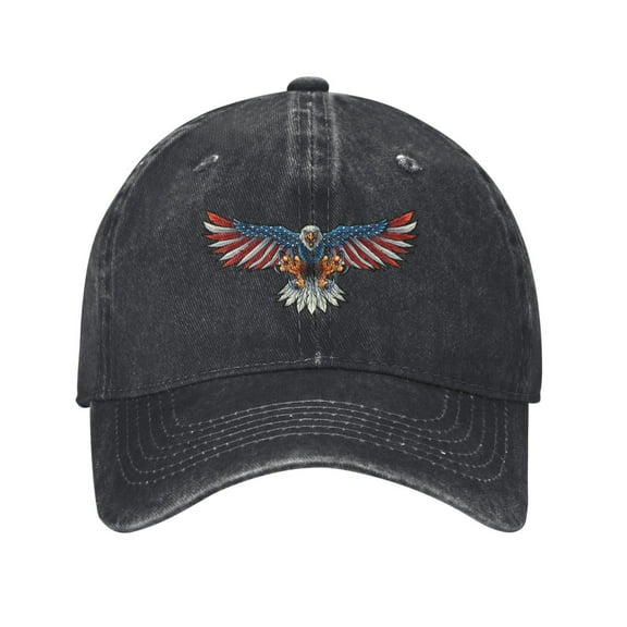 American Flag Eagle Baseball Cap Men'S Women'S Fashion Hat Vintage Adjustable Unisex Casquette