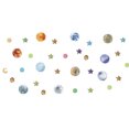 thumbnail image 1 of Coofit Wall Sticker Fluorescent Space Star Moon Decal Stickers Mural Sticker for Kids, 1 of 8
