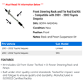 thumbnail image 2 of Front Steering Rack and Tie Rod End Kit - Compatible with 2001 - 2002 Toyota Sequoia, 2 of 2
