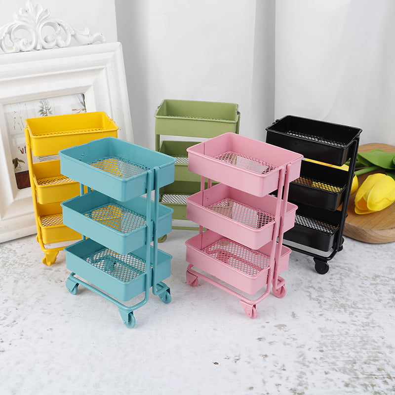 MagiDeal Rectangle Flower Stand Snack Rack 1/12 Dollhouse Miniatures Accs