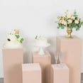 thumbnail image 4 of Balsa Circle 5 Nude Rectangular Pedestal Fitted Spandex Display Stand Covers Set Party Events Decorations Supplies, 4 of 8