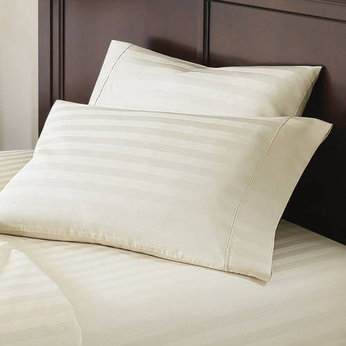 Better Homes Gardens 400 Thread Count Egyptian Cotton Damask Stripe Pillowcase Collection 2 Piece Brickseek