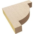 thumbnail image 6 of 2"W x 10"D x 10"H Thin Alpine Rough Cedar Woodgrain TimberThane Corbel, Primed Tan, 6 of 6