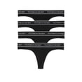 thumbnail image 1 of Tanga de algodón con el logotipo de Victoria's Secret, paquete de 4 unidades, para mujer, 1 of 4