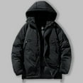thumbnail image 2 of VBTAPA Winter Jackets for Men Warm Puffer Jacket Thickened Quilted Jackets Ski Outerwear with Pockets Black L, 2 of 8