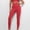 Red, variant on Fashion Women Comfortable Casual Color Block Tight Fitting High Waist Lifting Buttocks Yoga Full Length Pants - Mint Green,Capri Leggings For Women