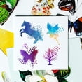 thumbnail image 2 of Animal Ink Splatter Clear Stamps for DIY Scrapbooking Animals Silhouette Silicone Stamp Seals Transparent Stamp for Cards Making Photo Album Journal Decoration 5.91×5.91inch, 2 of 8