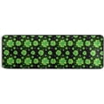 thumbnail image 5 of Dreamtimes St Patrick Clover Green Hallway Runner Rug 2'x6' Kitchen Rug with Rubber Backing Spring Lucky Shamrock Non Slip Entryway Rug Runner Washable Soft Area Rug for Hallway Bedroom Kitchen Decor, 5 of 6