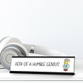 thumbnail image 2 of Desk of a Humble Genius, Stick People Desk Sign, Novelty Nameplate (2 x 8"), 2 of 3