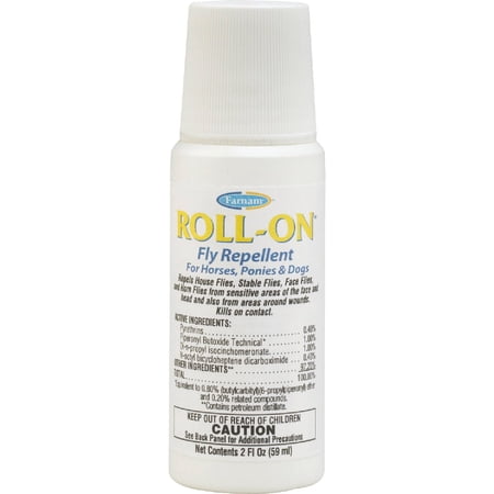 Farnam Roll-On Fly Repellent For Horses, Ponies, & Dogs - Pack of 10