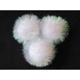 thumbnail image 5 of YYCRAFT 15pcs Jumbo Glitter Tinsel Pom Poms Sparkle Balls for DIY Craft,Cat Toys(2 Inch,White/Iridescent White), 5 of 6