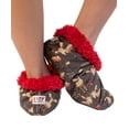 thumbnail image 4 of LazyOne Fuzzy Feet Slippers for Women, Cute Fleece-Lined House Slippers, Chocolate Moose, Non-Skid, 4 of 6