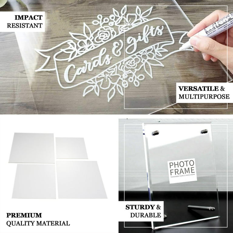 3pcs 12×18 PET Acrylic Sheets, Transparent Clear Flexible Plastic Sheet  Panels For Craft, Picture Frames, Sign Blank, DIY Display Project