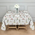 thumbnail image 3 of Rainbow Princess Carriage Pattern Square Tablecloth,Waterproof Square Table Cover,Wipeable Spillproof Washable Table Cover for Home Kitchen Party Decor 52"x52"(132x132cm), 3 of 6
