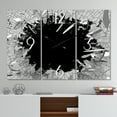 thumbnail image 2 of DesignArt Horloge Murale Abstraite Cassé Design 3D Grande, 2 of 2