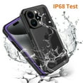 thumbnail image 5 of Casetego for iPhone 15 Pro Max Waterproof Case,IP68 14FT Underwater Dustproof Shockproof Rugged with Built-in Screen Protector Full Protect Phone Cover with Lanyard,Purple, 5 of 8