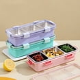 thumbnail image 3 of Stainless Steel 304 Lunch Box With Tableware Soup Bowl Leak-Proof Kids Microwave Bento Box Student Food Storage Container 5, 3 of 6