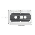 thumbnail image 2 of FESTFENDS DIY Projects Blank Cassettes Transparent 8Pcs 4.0x2.6x0.5in, 2 of 8