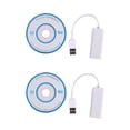 thumbnail image 1 of 2X USB 2.0 to RJ45 LAN Ethernet Network Adapter for    Air Laptop PC, 1 of 8