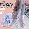 thumbnail image 2 of Calcetines Peludos de Unicornio para Mujer EBMORE, 5 Pares, Calidez y Comodidad, 2 of 7