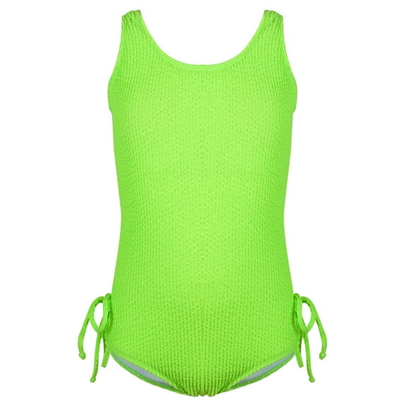 Girls Swim Suit Solid One Piece Swimsuit Bathing Suit for Teen Girls 12-13 Years Girls Fashion