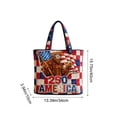 thumbnail image 3 of Lksixu USA 250th Anniversary Tote Bag for Women, Red White and Blue Quilted Shoulder Bag, 1776-2026 Commemorative USA Patriotic Handbag, Reusable Casual Shopping Bags Gifts for Friends Family, 3 of 6