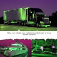 thumbnail image 2 of APSMOTIV 2 Pcs Mount Green LED Rear Side Marker Indicator Lights for Trucks, Traile,Cab Marker, RV Marker,Marine Led Light for Boats,Taillight Brake Stop Lamp12V, 2 of 6