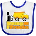 thumbnail image 3 of Inktastic I Dig Dump Trucks Boys or Girls Baby Bib, 3 of 4