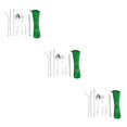 thumbnail image 3 of Inteprter Juego de 8 unids/set de cuchara y tenedor de alta calidad, juego de pajita de palillos de acero inoxidable, juego de vajilla portátil Type4 NO4, 3 of 6