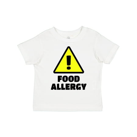

Inktastic Caution! Food Allergy Gift Toddler Boy or Toddler Girl T-Shirt
