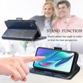 thumbnail image 4 of Case for Motorola Moto G50 5G Cover Leather Wallet Folio Case Book Design Flip Magnetic Closure - Blue, 4 of 5