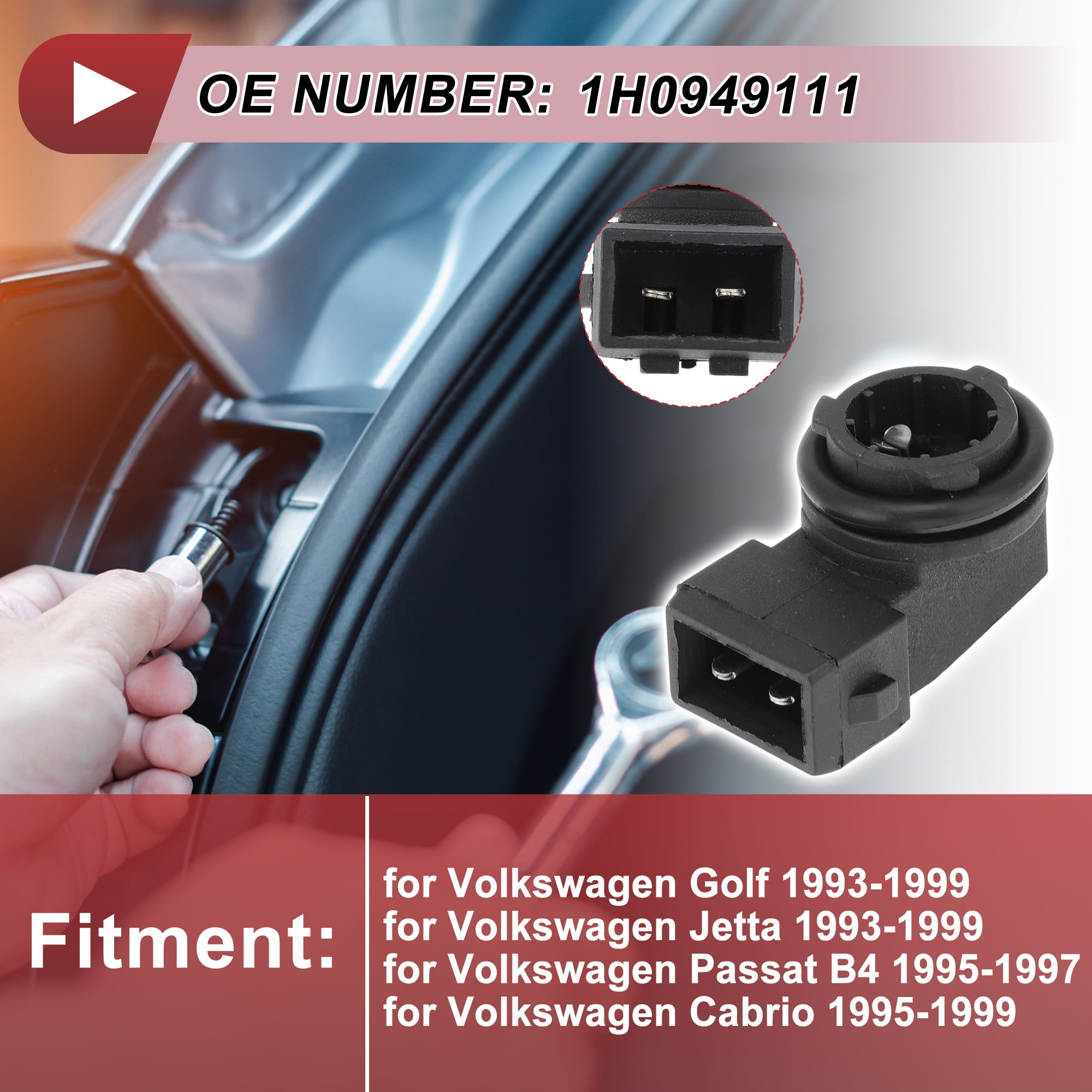 Unique Bargains Side Marker Light Socket for VW Golf Jetta Passat Cabrio 2 Pin
