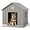 Light Brown, variant on SAZYY Indoor Outdoor Waterproof Dog House, Puppy Shelter with Air Vents and Elevated Floor, Sturdy Dog Kennel for Small to Large Sized Dogs, Easy to Assemble Blue 38.62*36.26*38.07