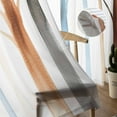 thumbnail image 5 of Tree Branches Semi Sheer Curtains 108 Inch Length 2 Panels Set, Gradual Blue Brown Abstract Forest Plant Sheer Kitchen Curtain Privacy Voile Window Curtain for Living Room Bedroom Rod Pocket Drapes, 5 of 7