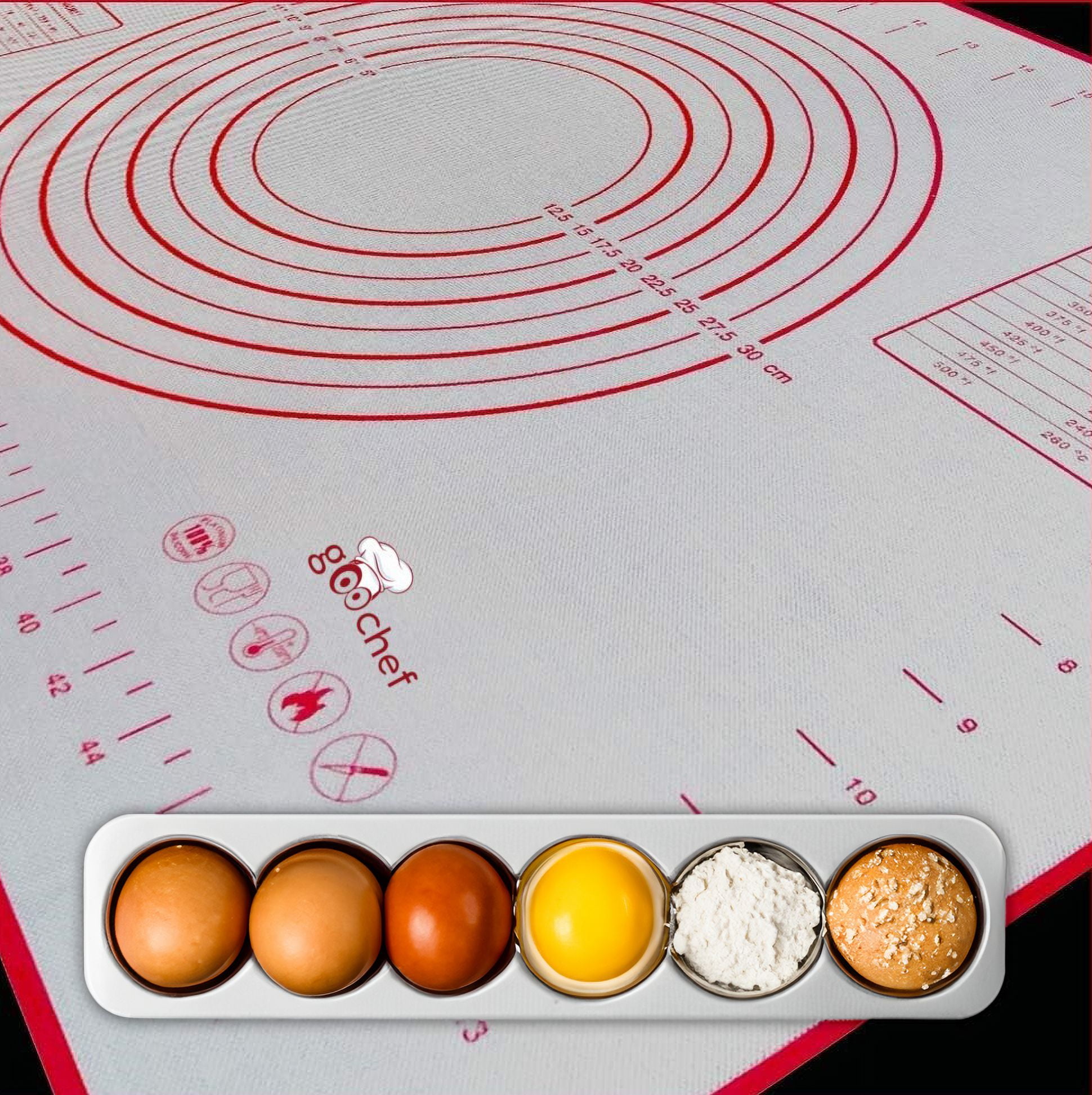 Pastry Baking Mat Non Stick Slip Silicone Extra Large 28" x 20" Heat Resistant Dishwasher-Safe, Dough Rolling Bread Kneading Oven Liner Silicon by Renewgoo