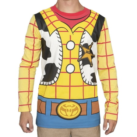 Toy Story I am Woody Adult Long Sleeve Costume T-shirt