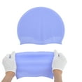 thumbnail image 5 of Unique Bargains 1 Pc Silicone Waterproof Embossed Dot Swim Cap Blue, 5 of 5